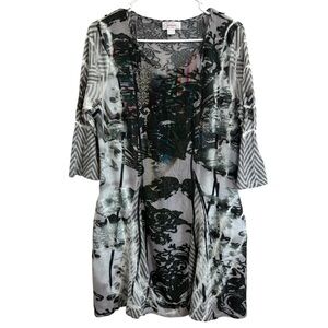 Chic Kamana Black and Gray Women's Tunic